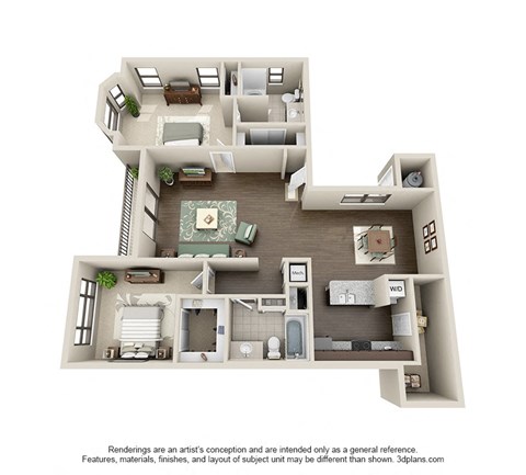 a floor plan is shown in this illustration